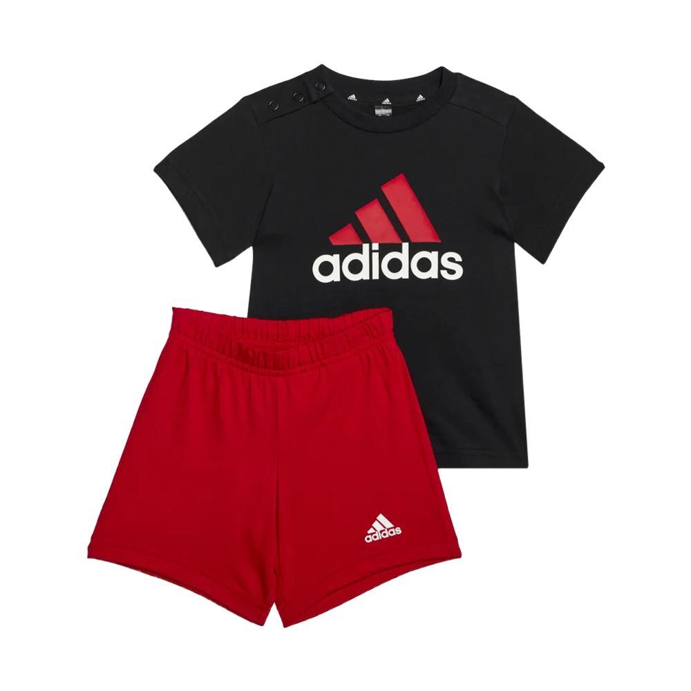 adidas completo adidas. nero/rosso, 2pz - foto 1