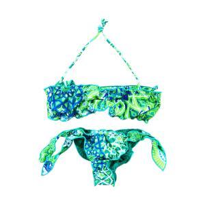 Bikini fascia f**k. verde/fantasia