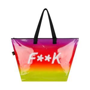 Borsa grande f**k. rosso/multicolor