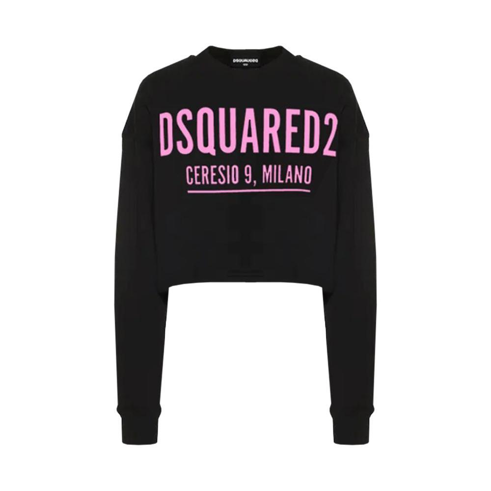 dsquared felpa dsquared. nero/rosa - foto 1