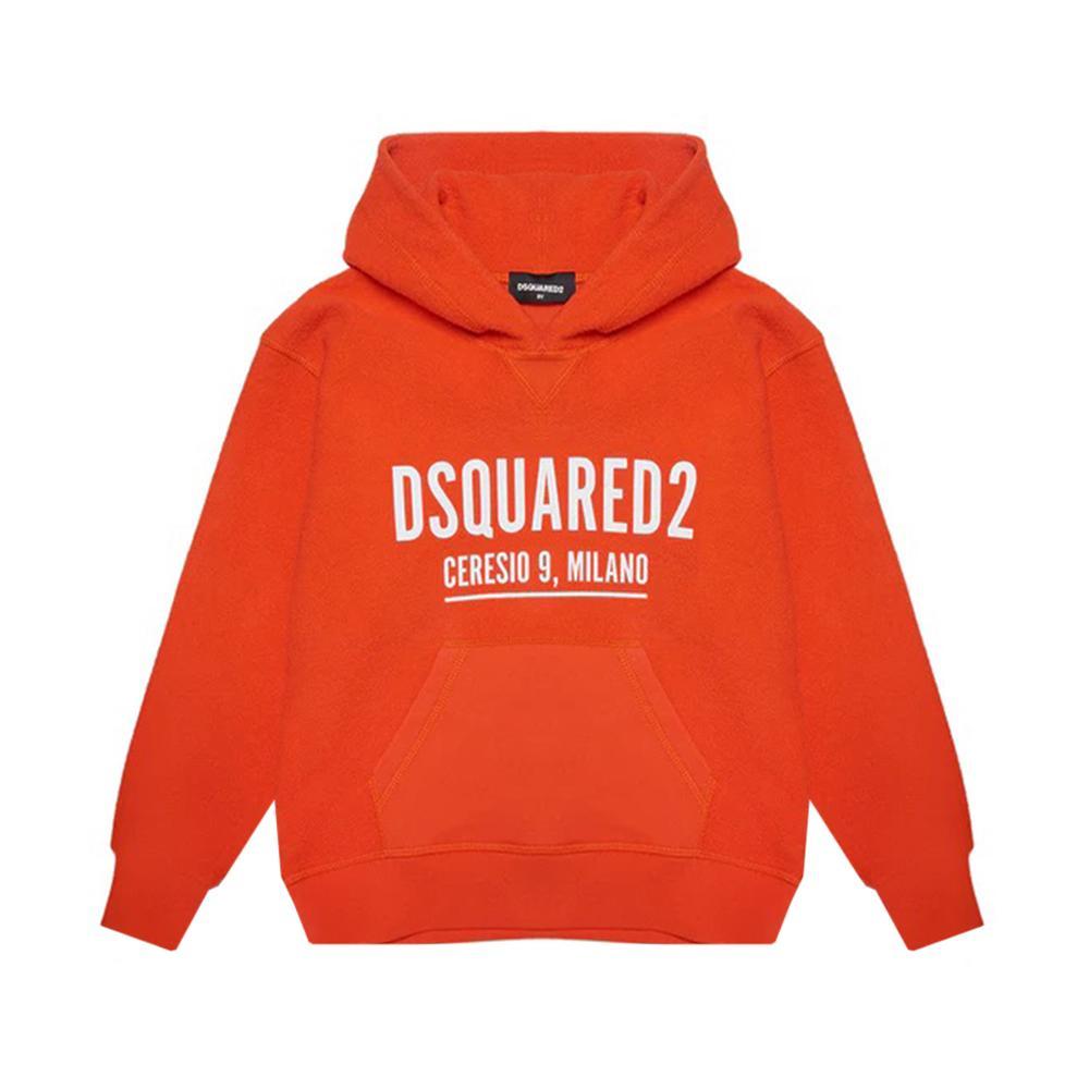 dsquared felpa dsquared. arancio - foto 1