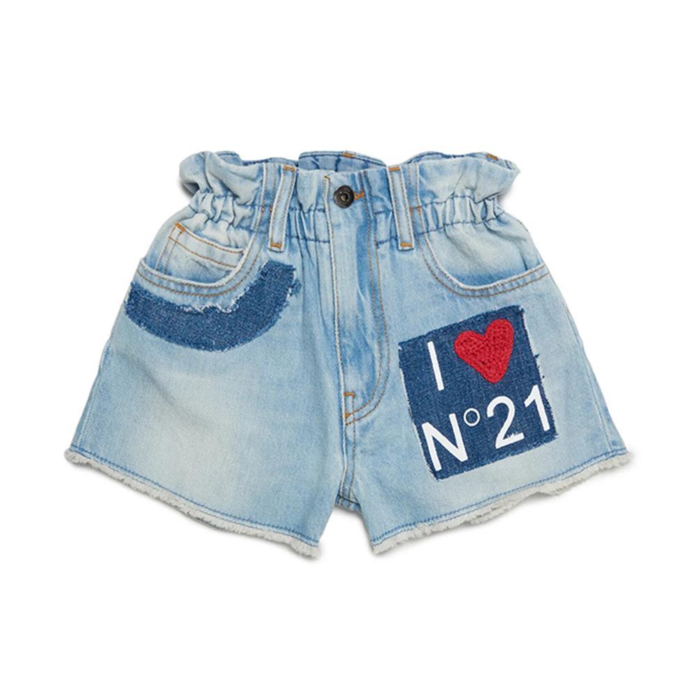 n21 shorts n21. denim chiaro