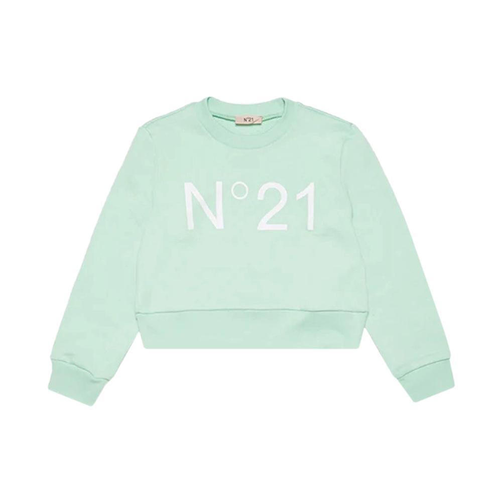 n21 felpa n21. verde acqua