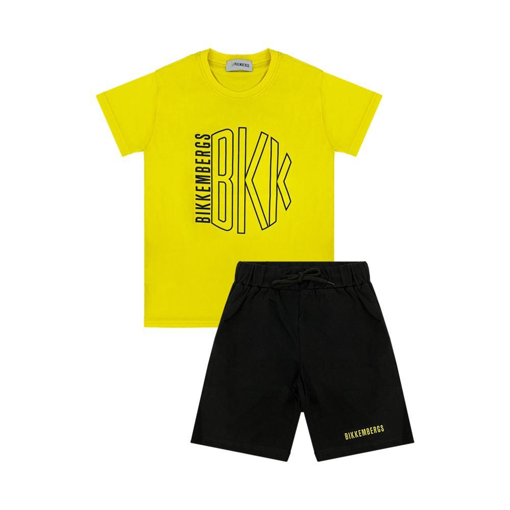 bikkembergs completo bikkembergs. giallo/nero, 2pz - foto 1