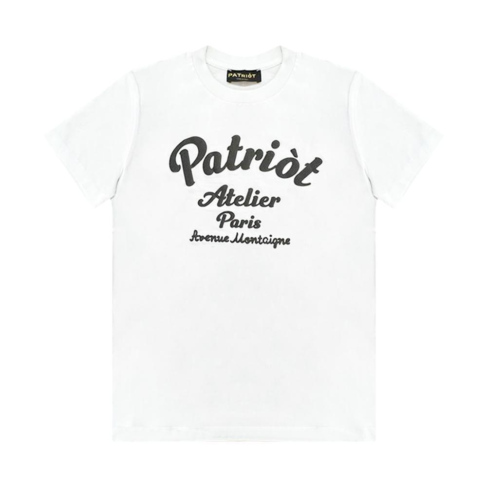 patriot t-shirt patriot. bianco