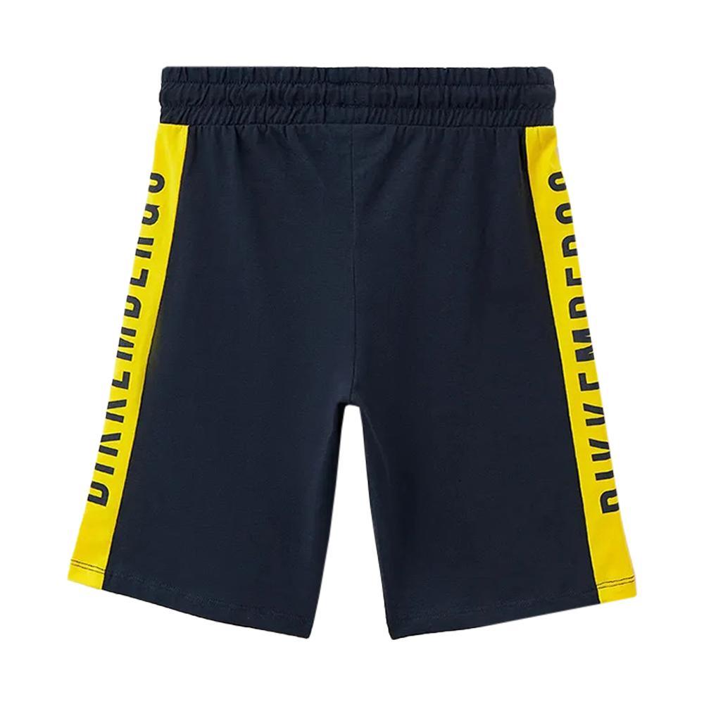 bikkembergs pantaloncino bikkembergs. blu/giallo - foto 2