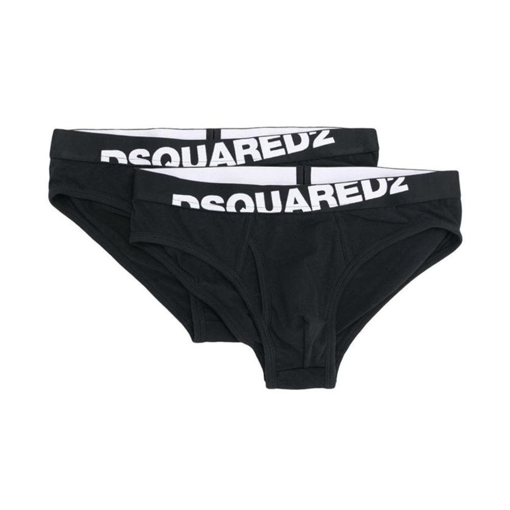 dsquared slip intimo dsquared. nero, 2pz - foto 1