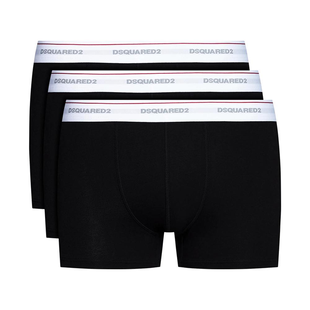 dsquared boxer intimo dsquared. nero, 3pz - foto 1