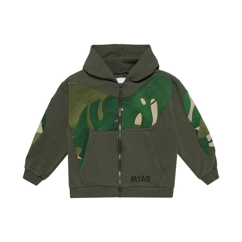 myair felpa myar. verde militare