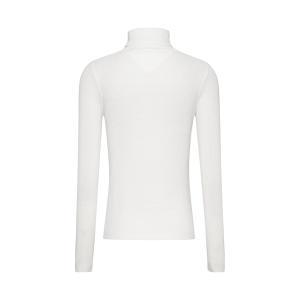 Maglia collo alto . bianco