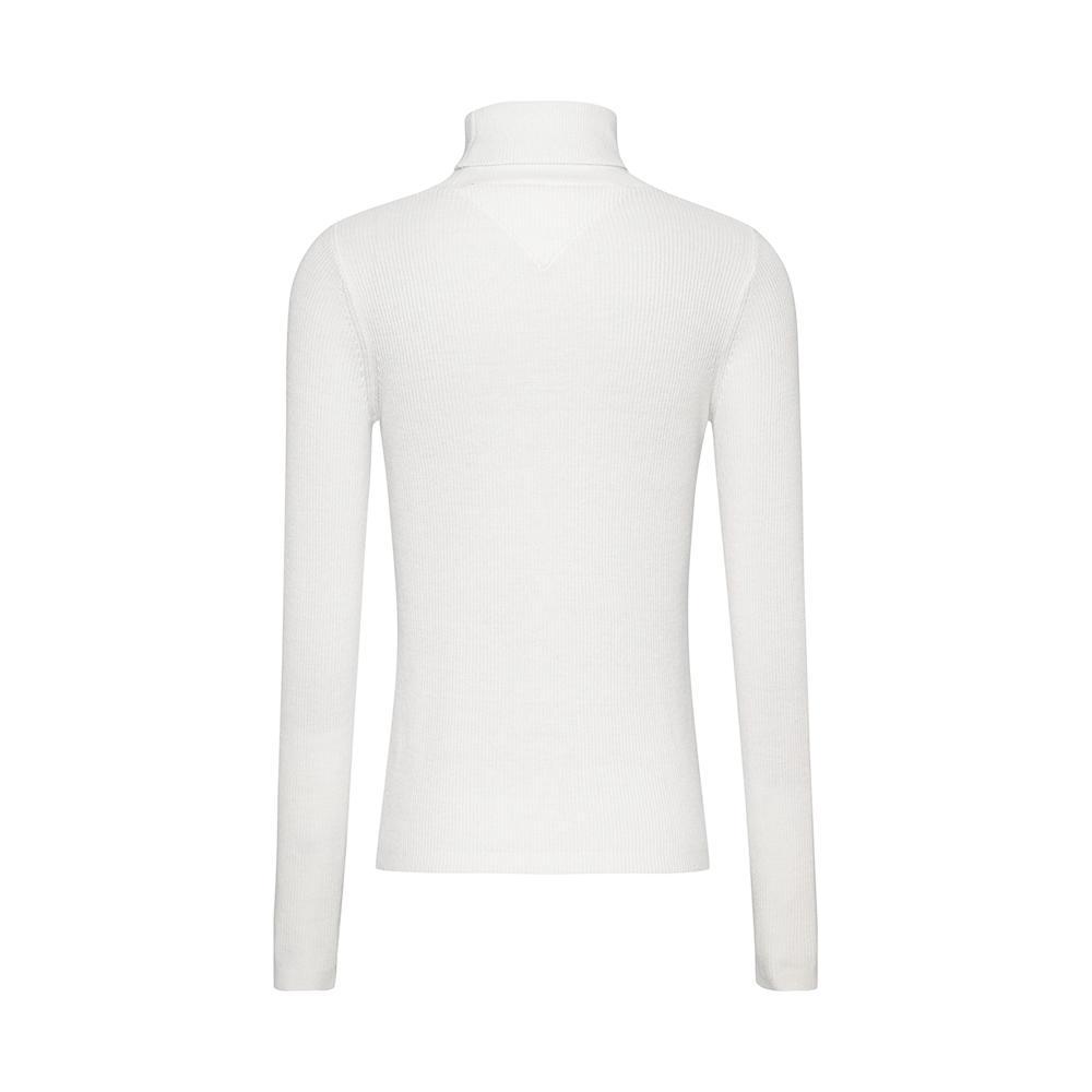 tommy hilfiger maglia collo alto tommy hilfiger. bianco