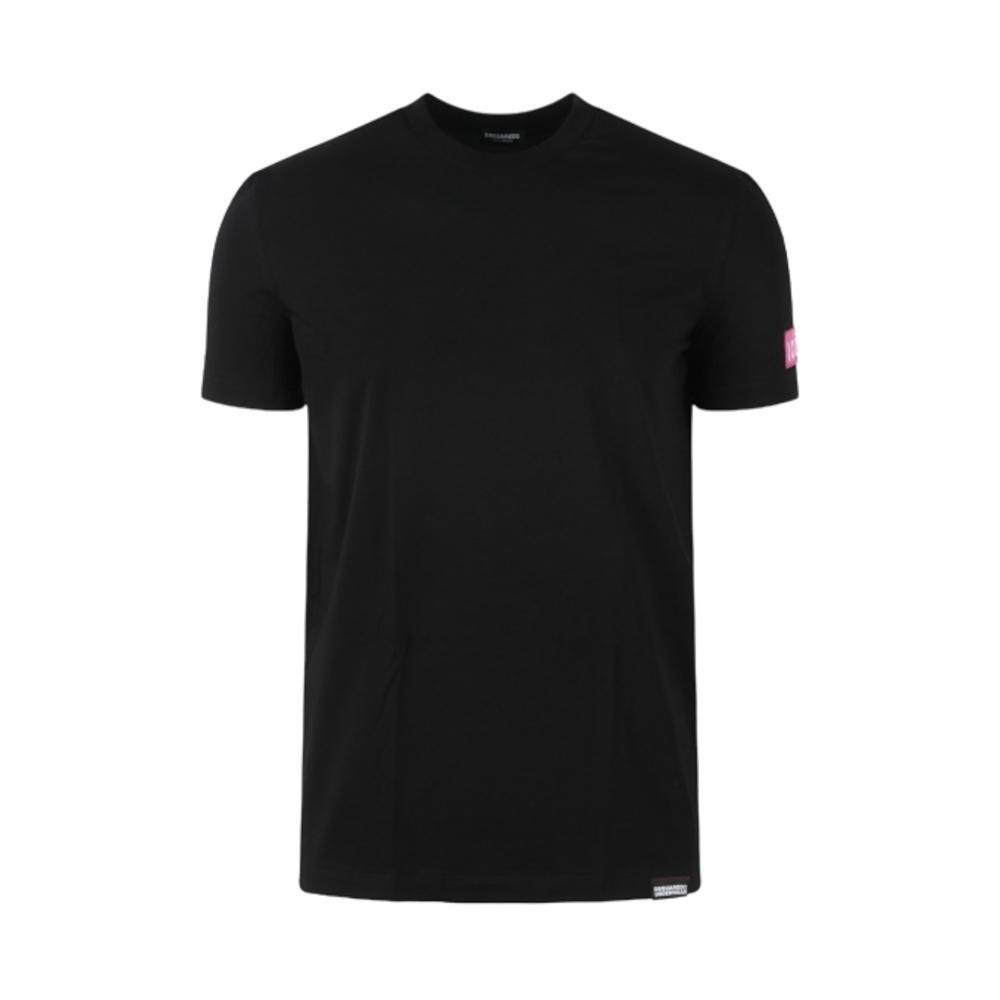 dsquared t-shirt dsquared. nero/fucsia - foto 1