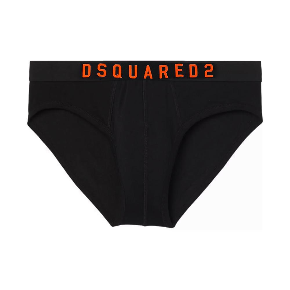 dsquared slip dsquared. nero/arancio