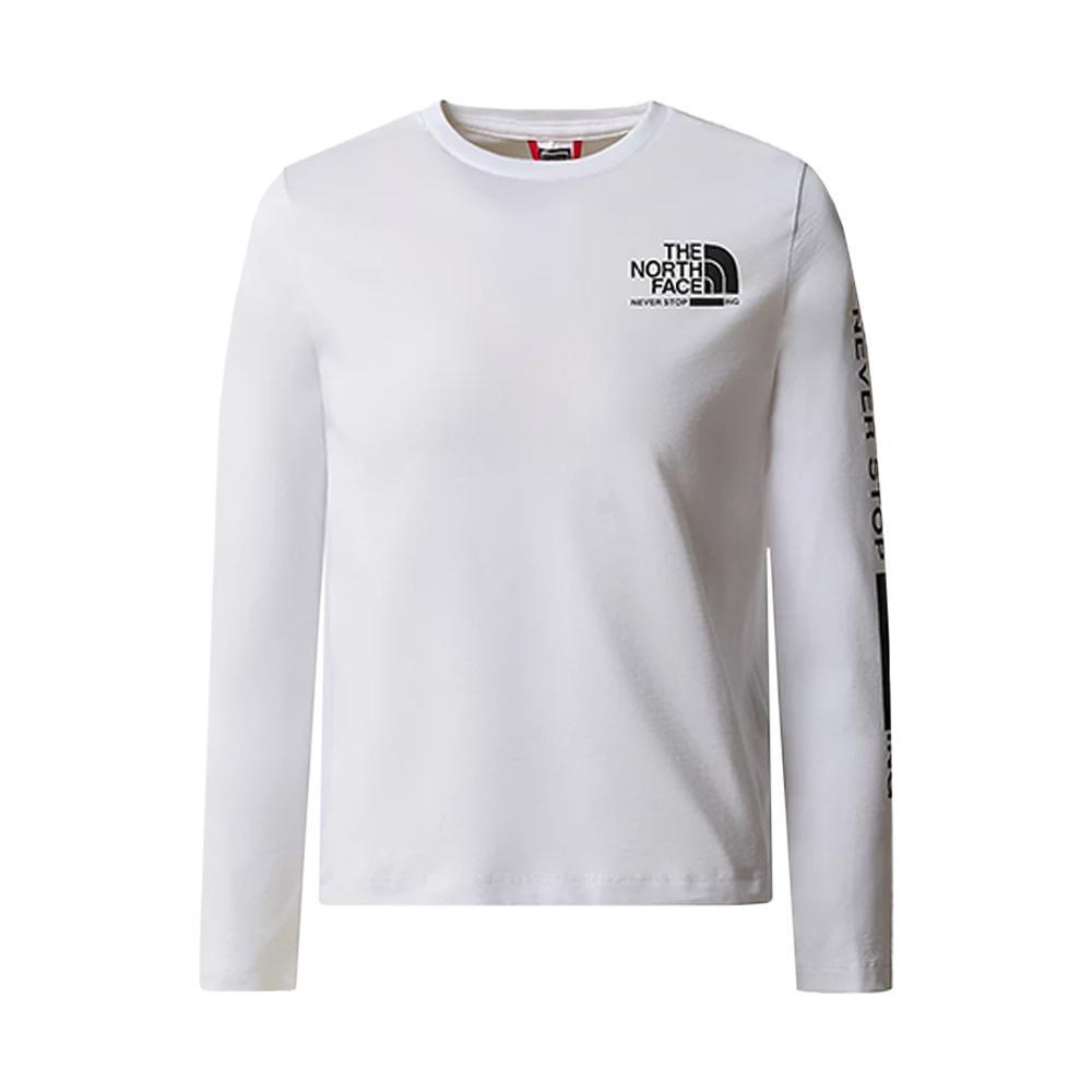 the north face t-shirt the north face. bianco