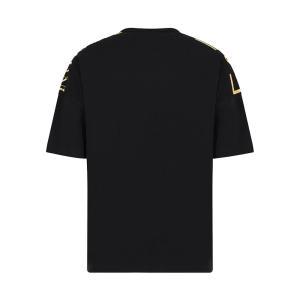 T-shirt . nero/oro