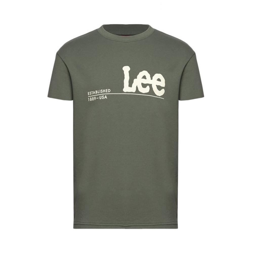 lee a t-shirt lee. verde - foto 1