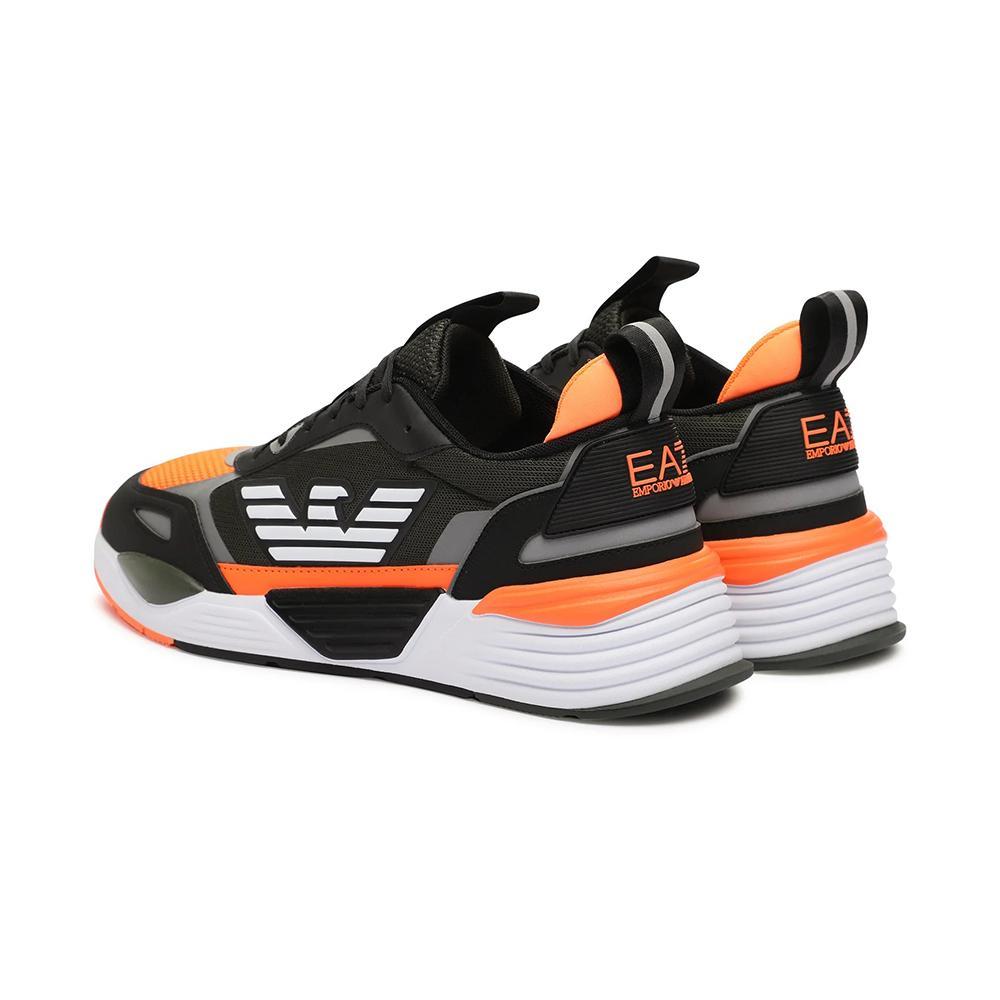 ea7 scarpe ea7. nero/arancio - foto 3