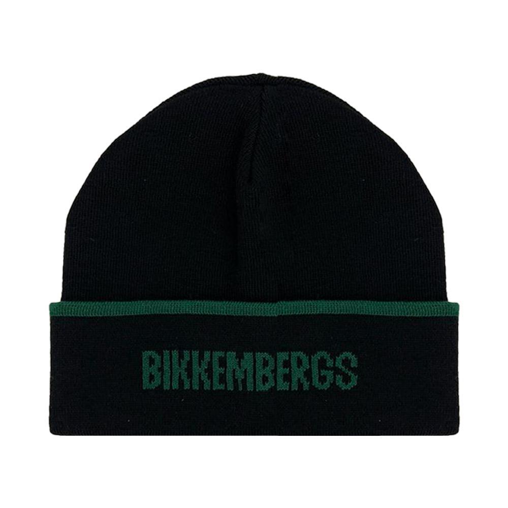 bikkembergs cappello bikkembergs. nero/verde - foto 1