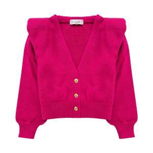 Cardigan . fucsia