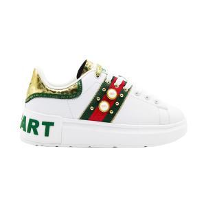 Scarpe shop art. bianco/oro/verde