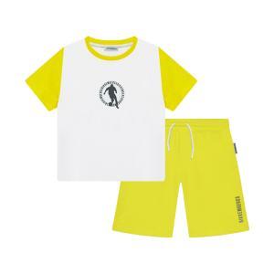 Completo . bianco/giallo, 2pz