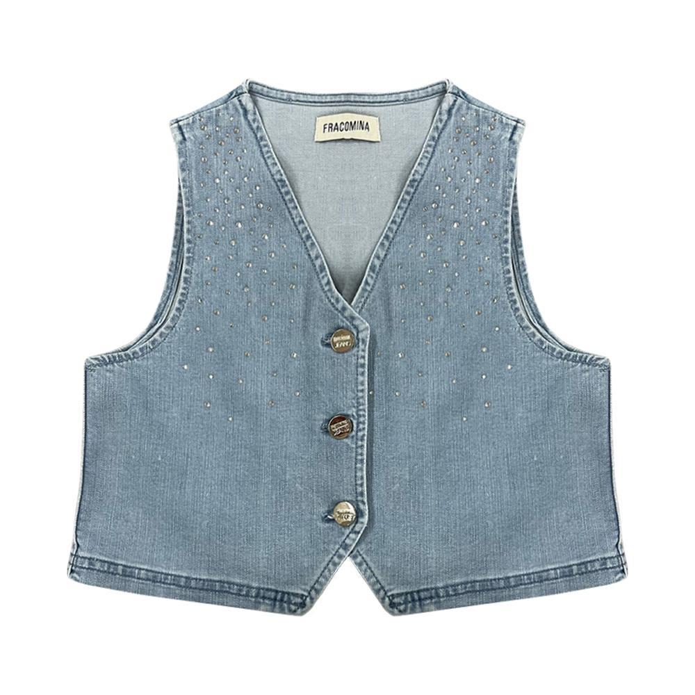 fracomina gilet fracomina. denim