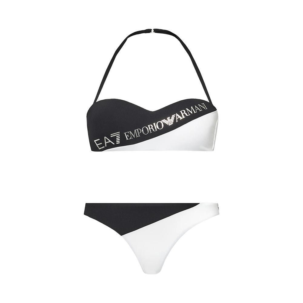 ea7 bikini ea7. nero/bianco