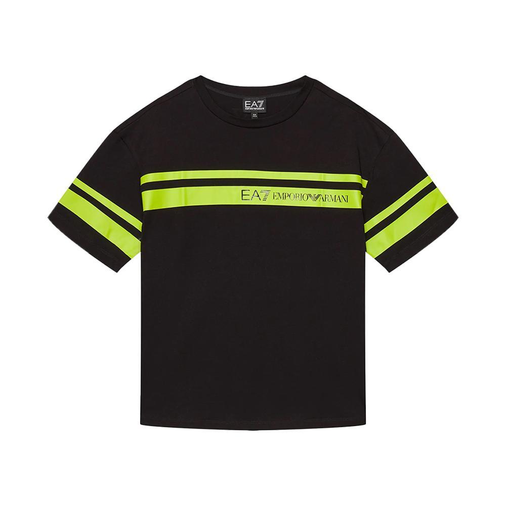 ea7 t-shirt ea7. nero/lime - foto 1