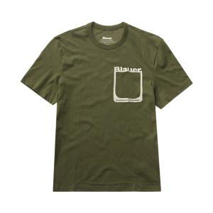 T-shirt . verde militare