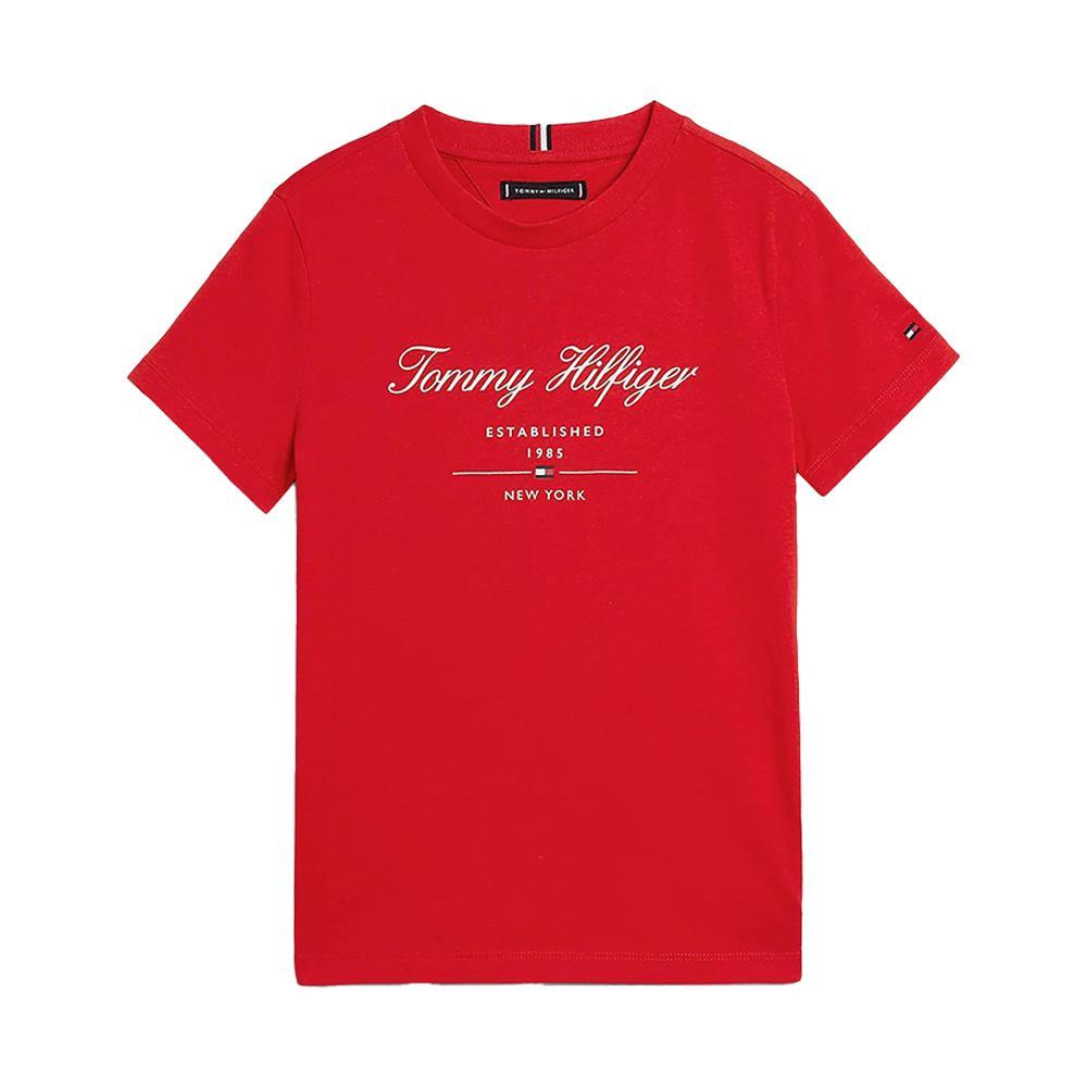 tommy hilfiger t-shirt tommy hilfiger. rosso - foto 1