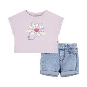 Completo levi's. rosa, 2pz