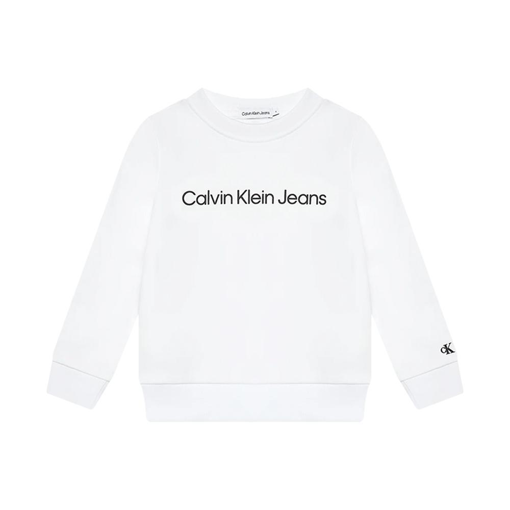 calvin klein felpa calvin klein. bianco - foto 1