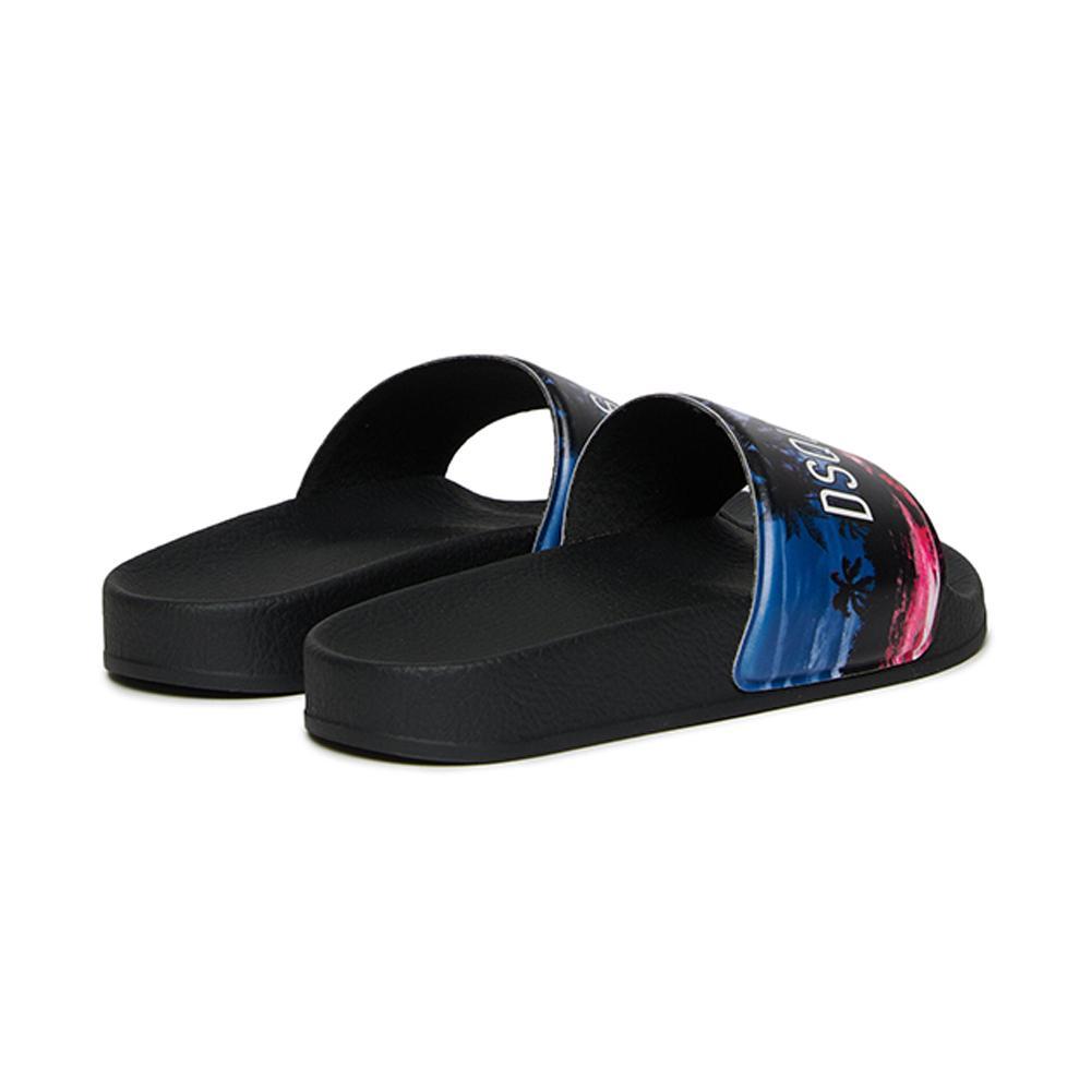 dsquared ciabatte dsquared. nero/multicolor - foto 3