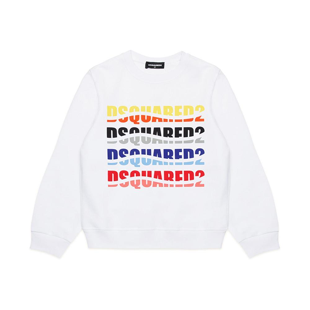 dsquared felpa dsquared. bianco