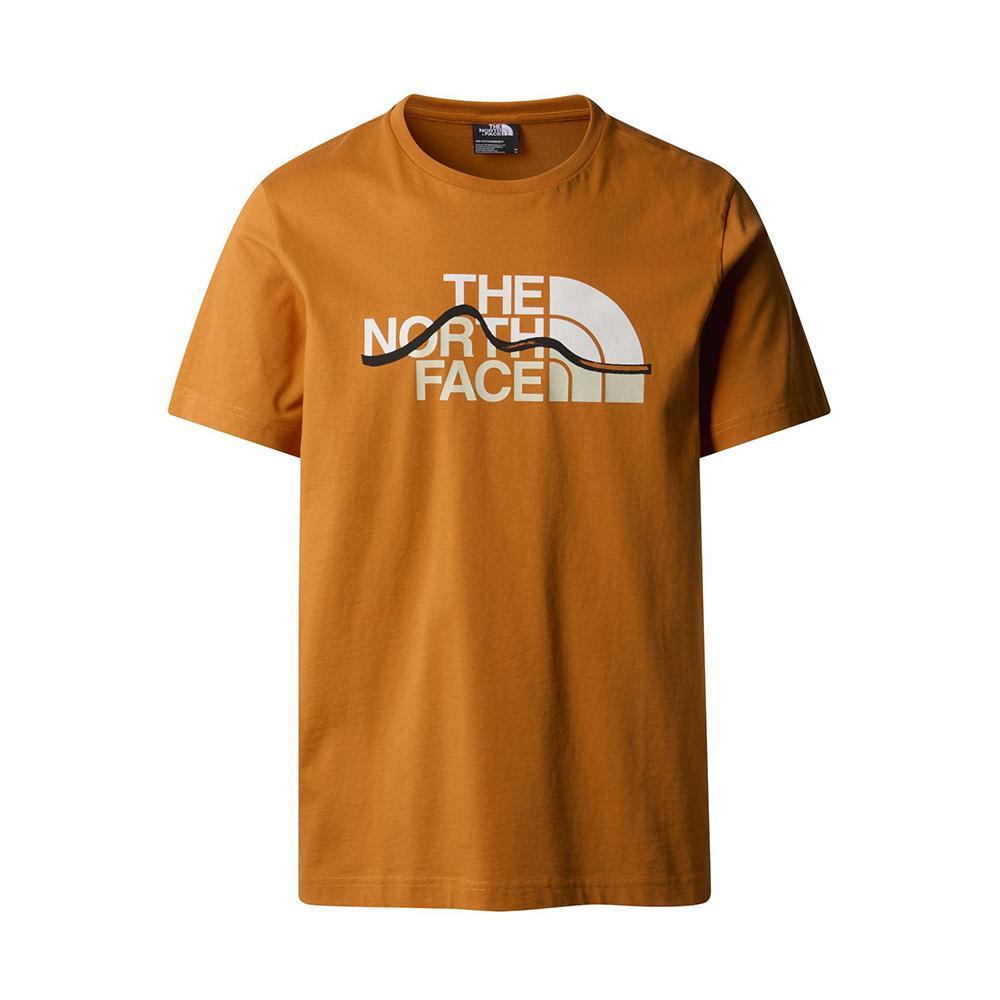 the north face t-shirt the north face. arancio