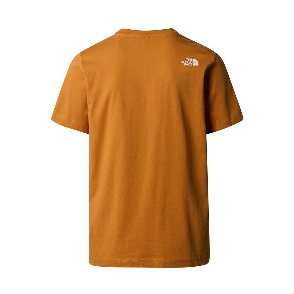 the north face t-shirt the north face. arancio