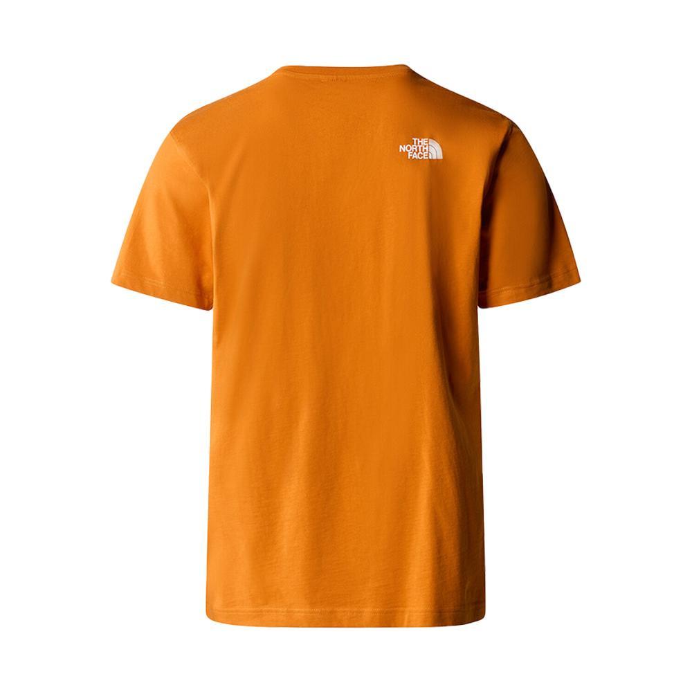 the north face t-shirt the north face. arancio