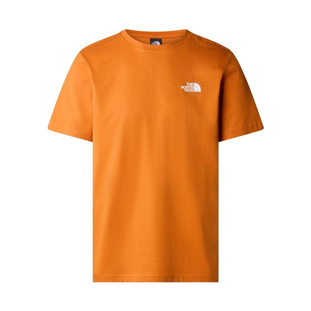 the north face t-shirt the north face. arancio