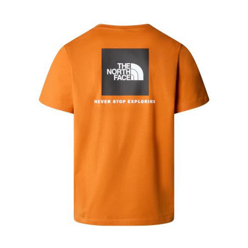 the north face t-shirt the north face. arancio