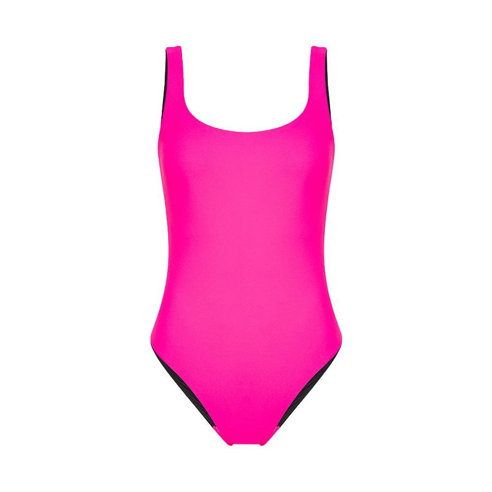 sun68 costume intero sun68. nero/fucsia