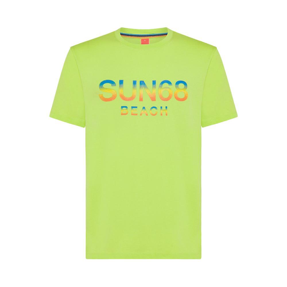 sun68 t-shirt sun68. verde fluo