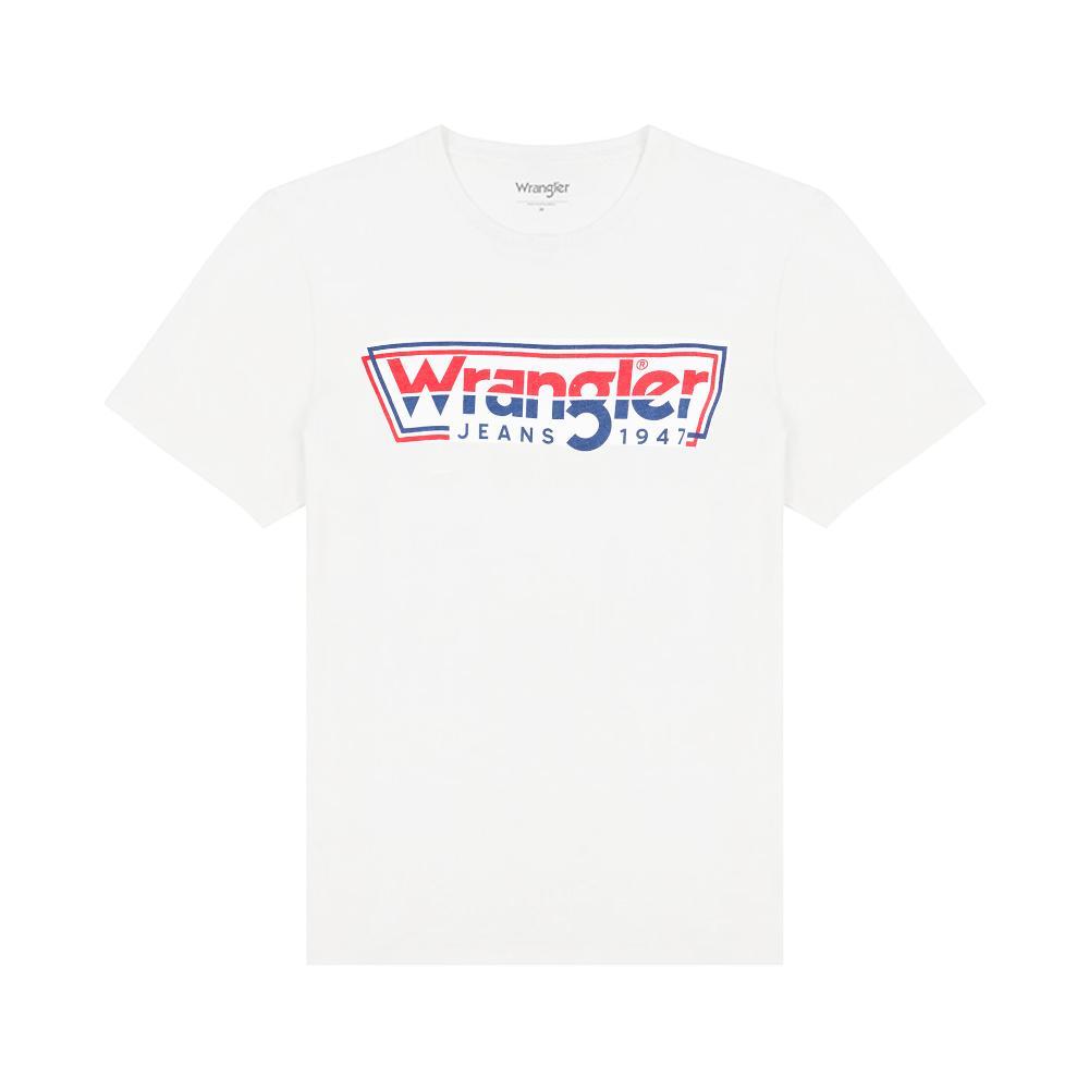 wrangler t-shirt wrangler. bianco