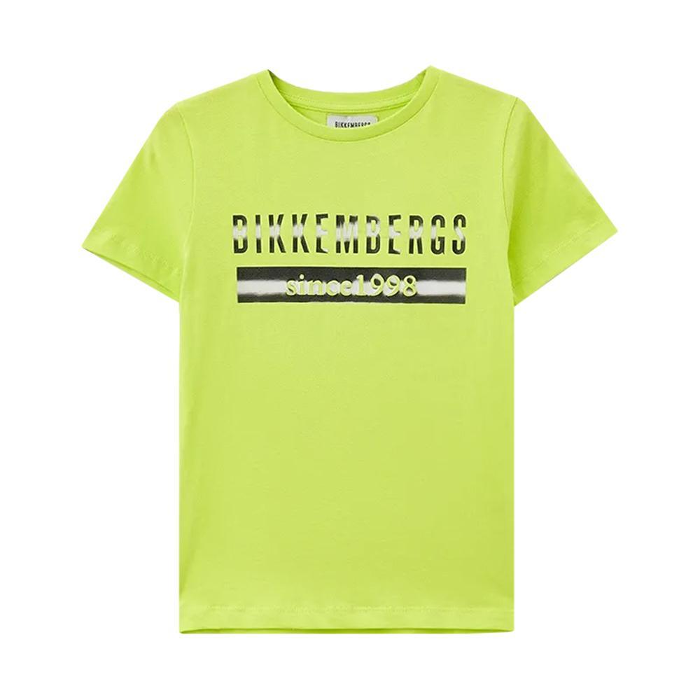 bikkembergs t-shirt bikkemberg. giallo fluo - foto 1