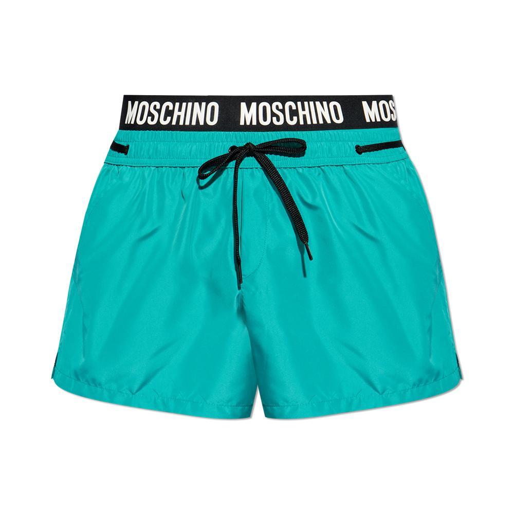 moschino boxer mare moschino. verde acqua