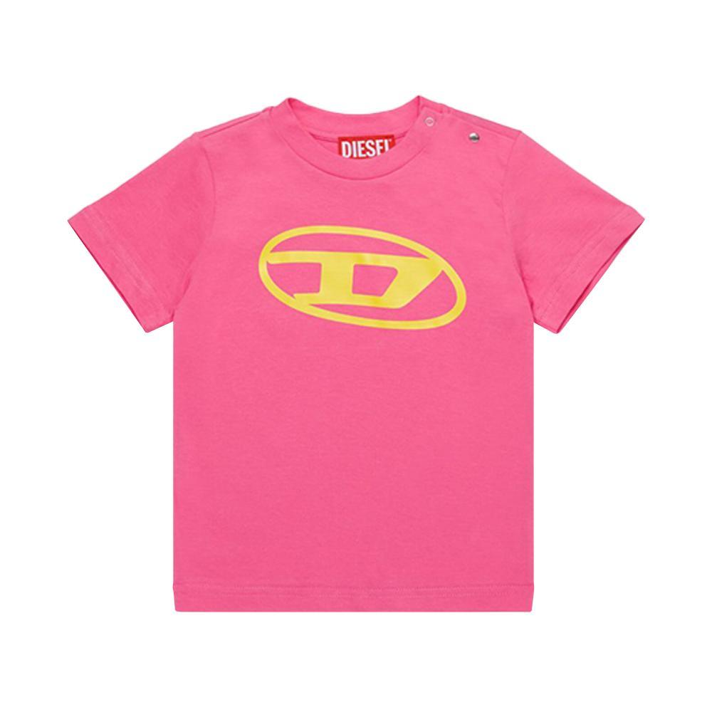 diesel t-shirt diesel. rosa