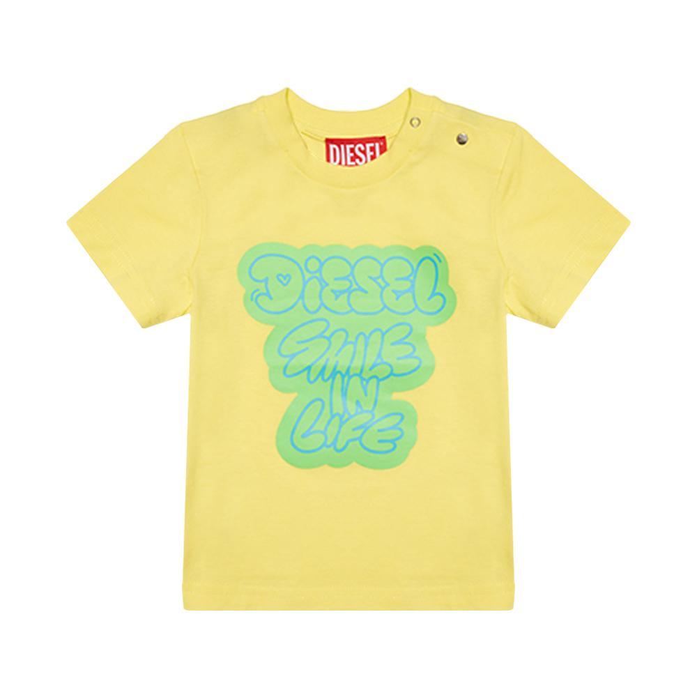 diesel t-shirt diesel. giallo - foto 1