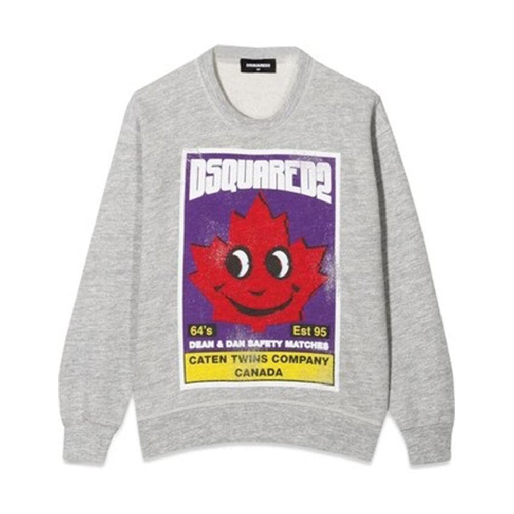 dsquared felpa dsquared. grigio - foto 1