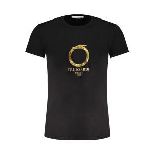 T-shirt trussardi. nero/oro