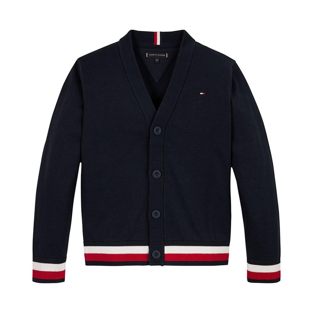 tommy hilfiger cardigan tommy hilfiger. blu - foto 1