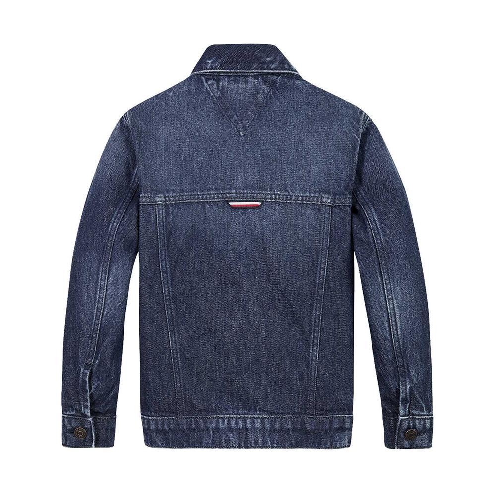 tommy hilfiger giubbotto jeans tommy hilfiger. denim scuro